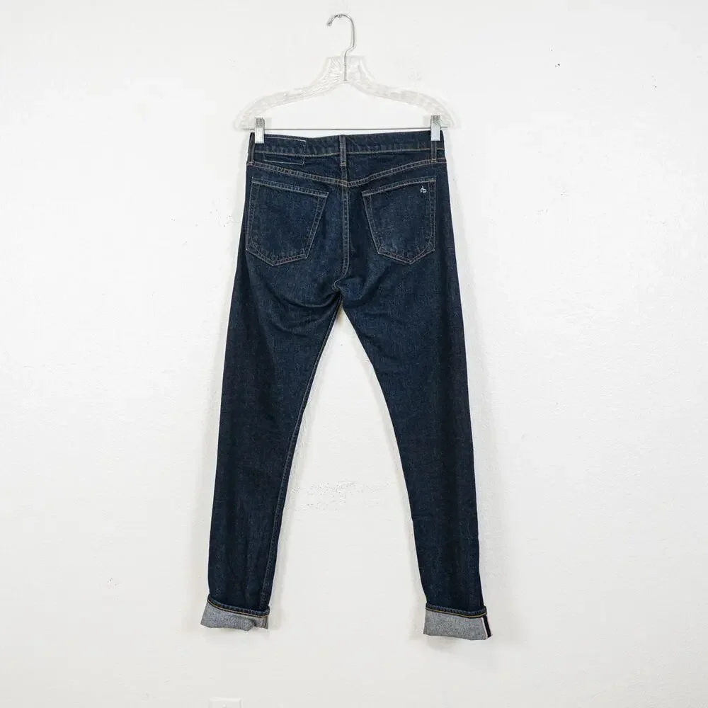 Rag & Bone Fit 2 Slim Denim Jeans in Indigo Rinse size 29